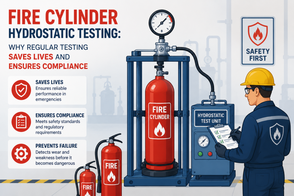 Fire Cylinder Hydrostatic Testing: Why Regular Testing Saves Lives and Ensures Compliance